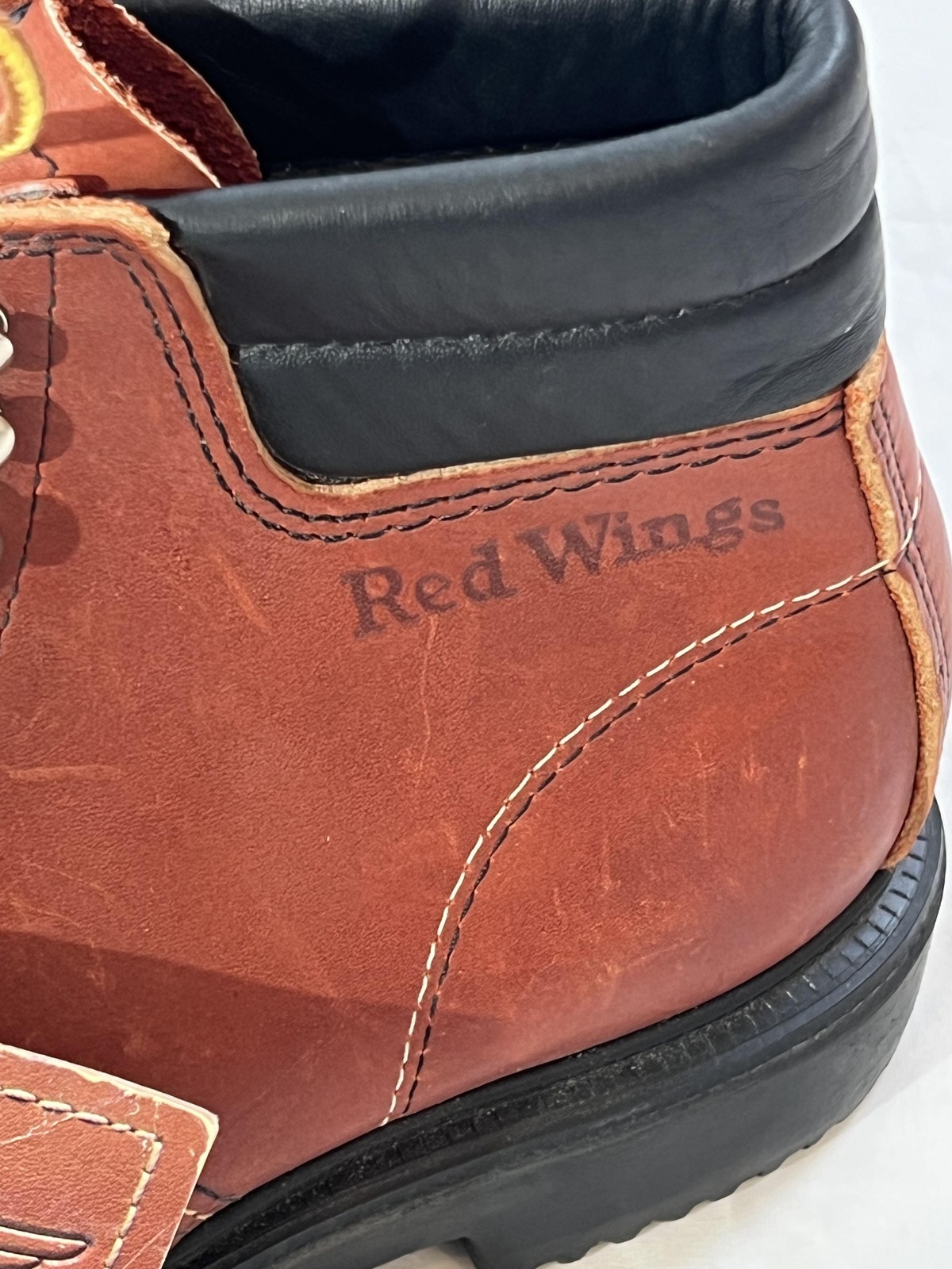 Red Wing Shoes Boots Mens Size 6 Steel Toe Leather Work Oil Tanned SuperSole USA