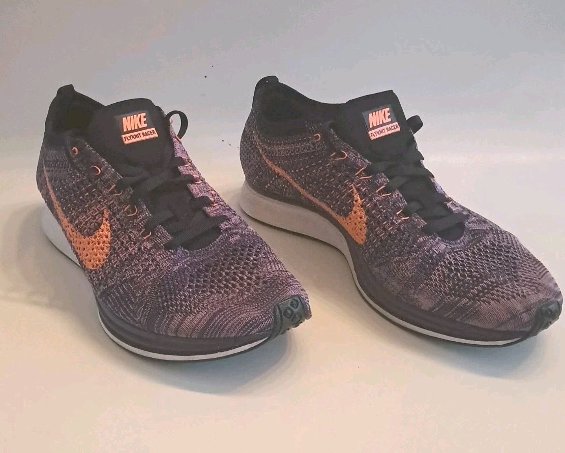 Nike Flyknit Racer, Atomic Purple & Orange, Size US 9.5
