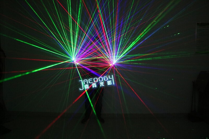 LED Light Glow Gloves DJ Dancer Bar Stage Show Color Laser Gloves Cosplay Props