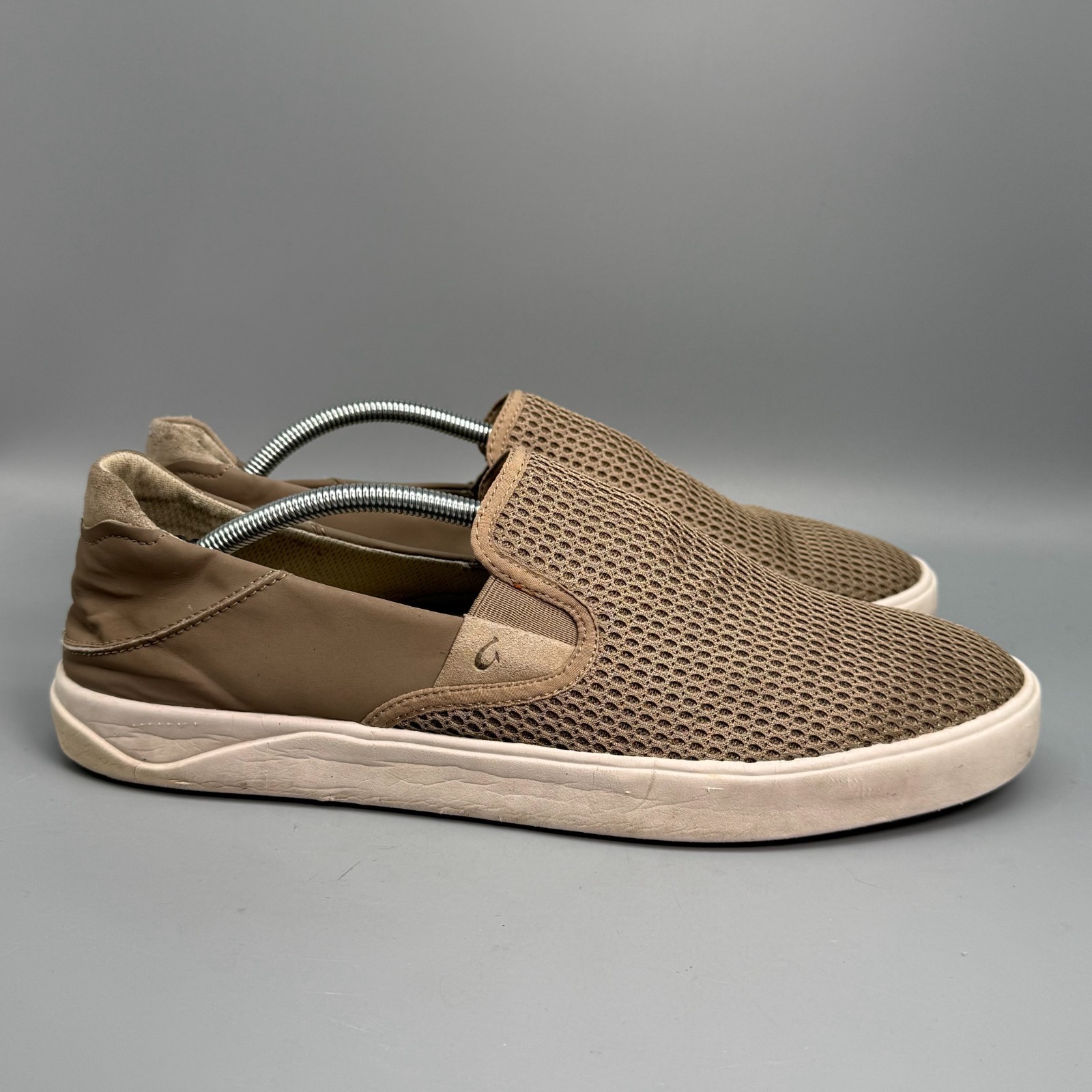 Olukai Lae‘ahi Mens 12 Clay Brown Breathable Lightweight Slip-On Casual Sneakers