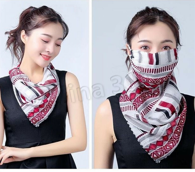 Women’s Reusable Face Mask Cover Scarf Washable Summer Outdoor USA Seller