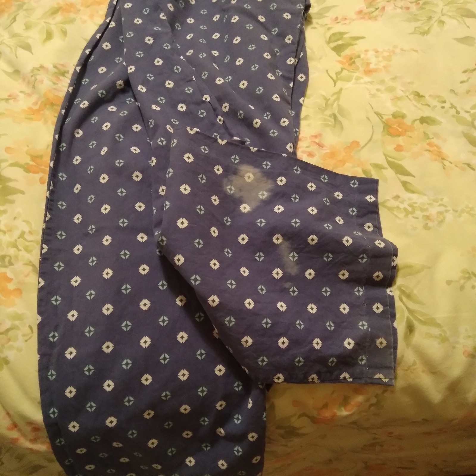 Women’s 100% Cotton Pajama / Lounge Pants by Indigo XXL, Elastic waist