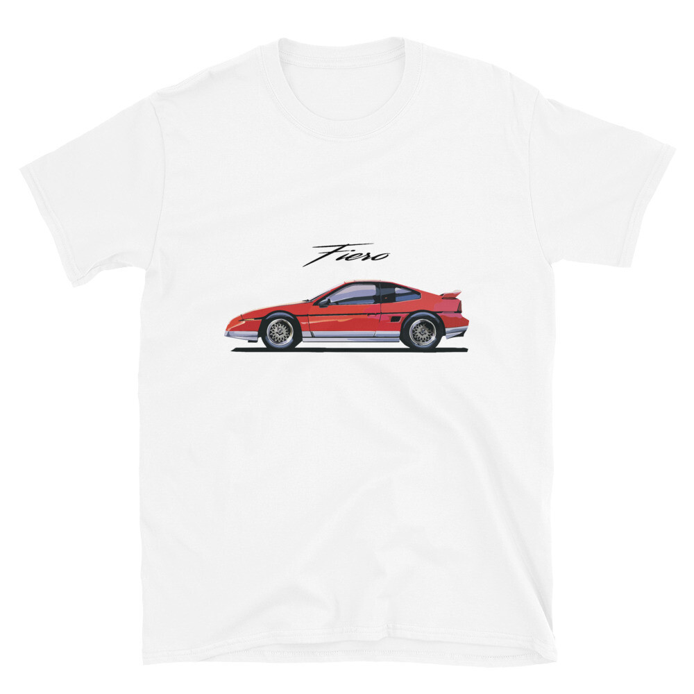 1980’s Fiero Mid Engine Sports Car Short-Sleeve Unisex T-Shirt