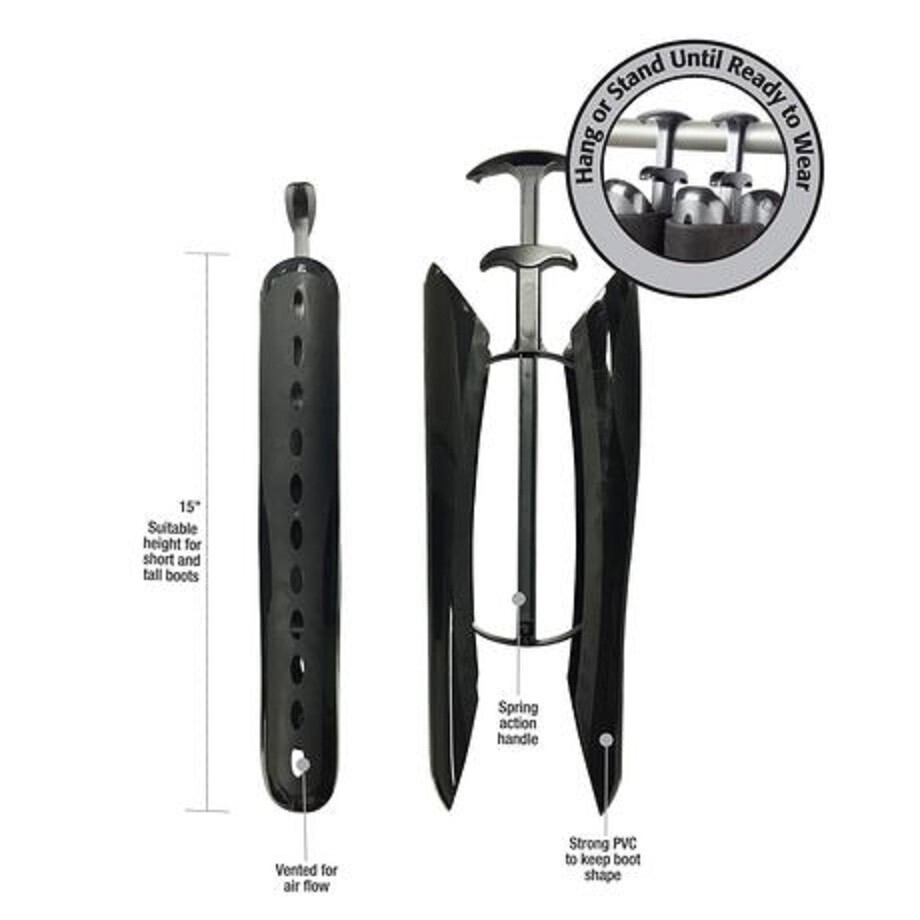 Moneysworth & Best Boot Shapers Shoe Trees with Handles – Black or Pink – 1 Pair