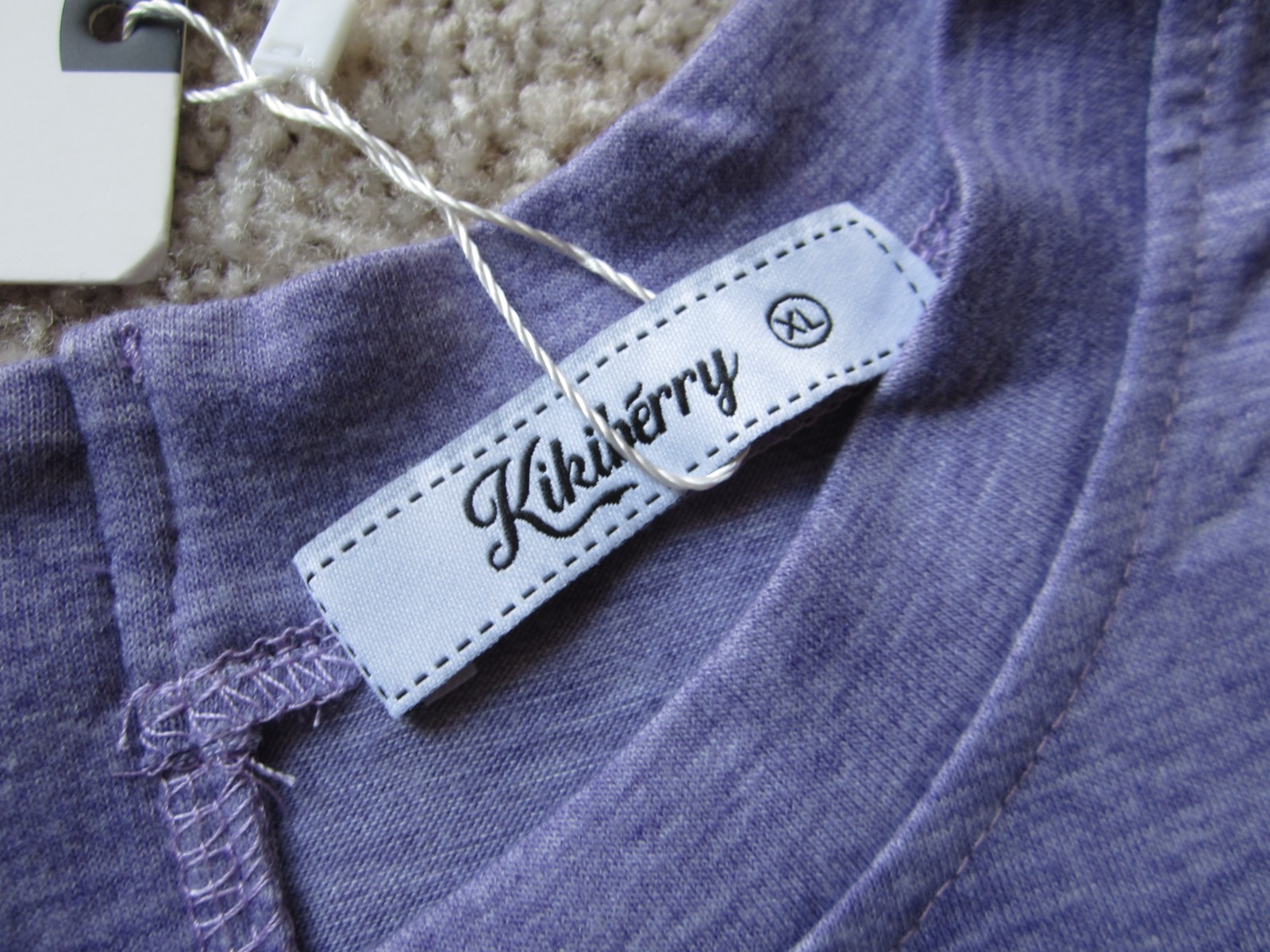 Kikiberry women’s XL light purple sleeveless blouse tank w/ back zipper