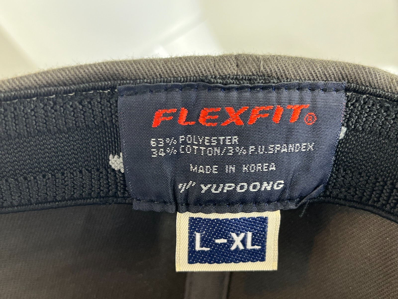 FLEXFIT Classic ORIGINAL 6-Panel Fitted Baseball Cap/Hat L/XL New Dark Gray