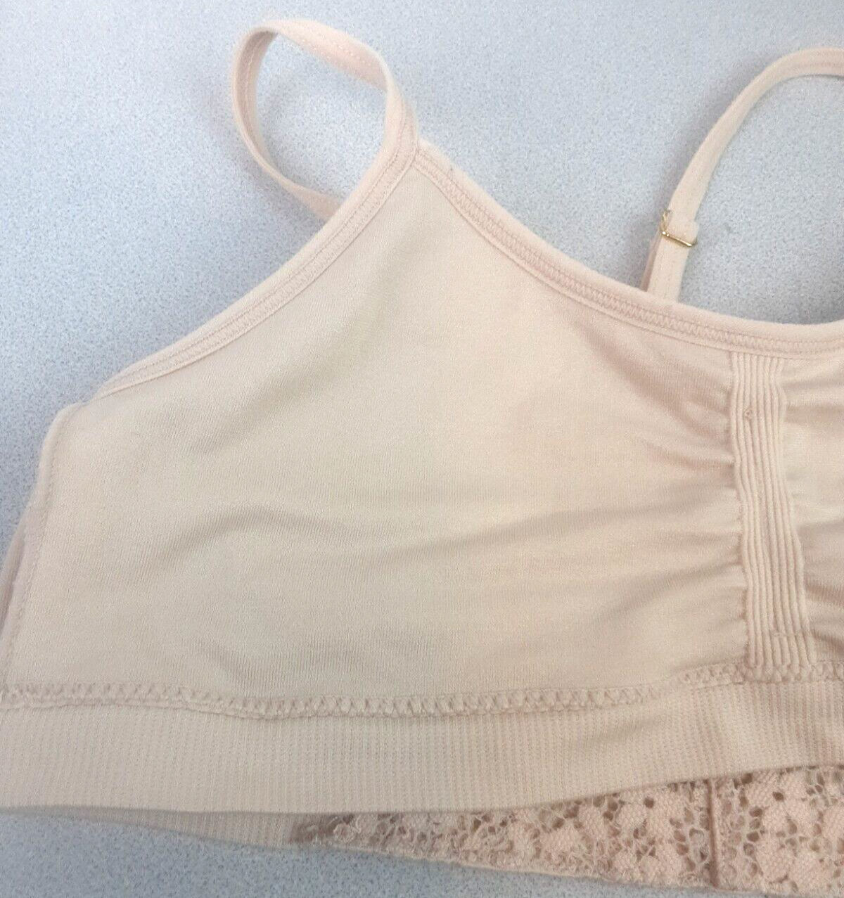 Maidenform RN 15741 Beige Nylon Pullover Bra Size Juniors L (50)