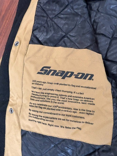 NEW! 2025 SNAP ON TOOLS RA JACKET LEGEND 105 ANNIVERSARY GOLD! Multiple Sizes!
