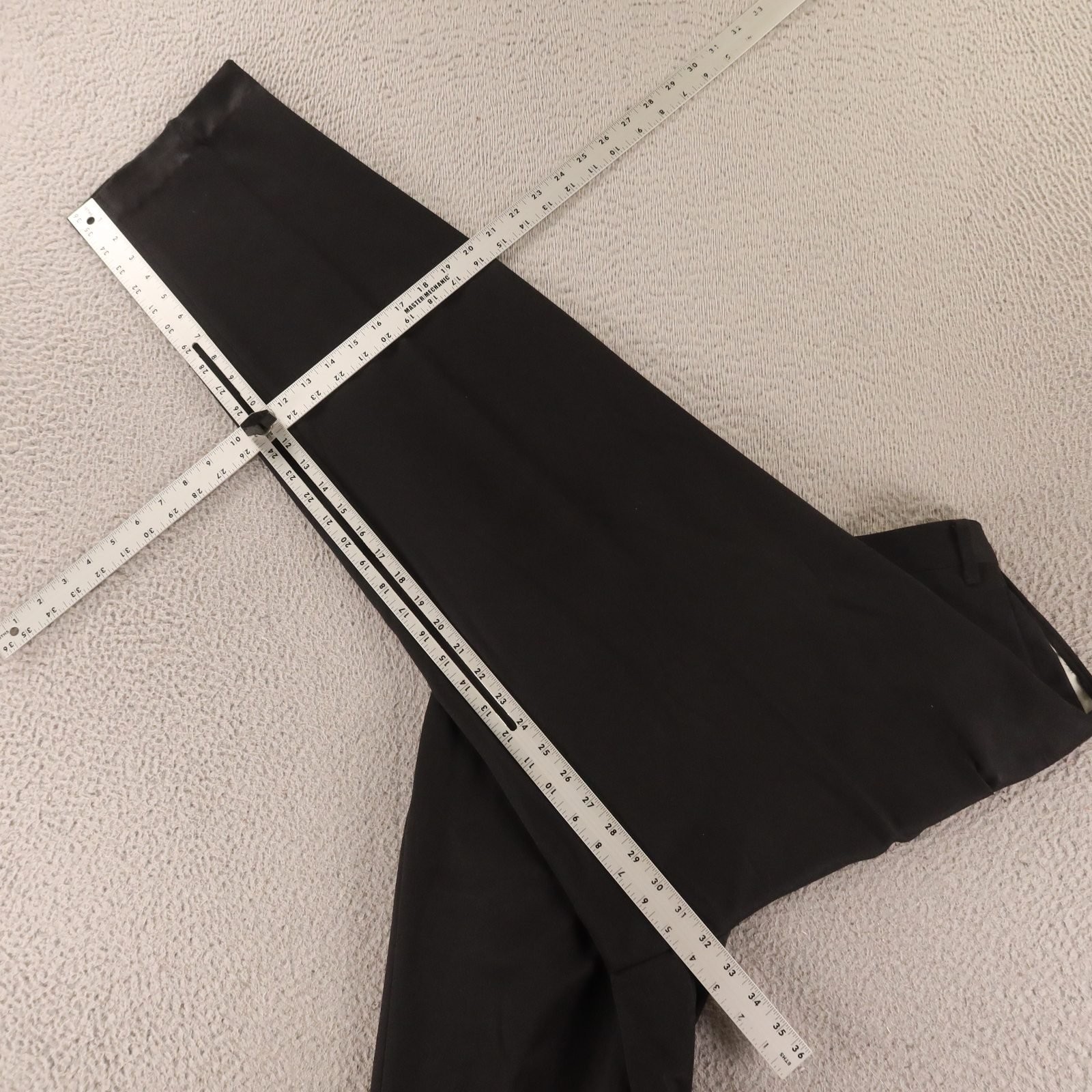VTG COZZ Suit 42R M 31×31 Black Micro Fiber Polyester Twill Double Breasted USA