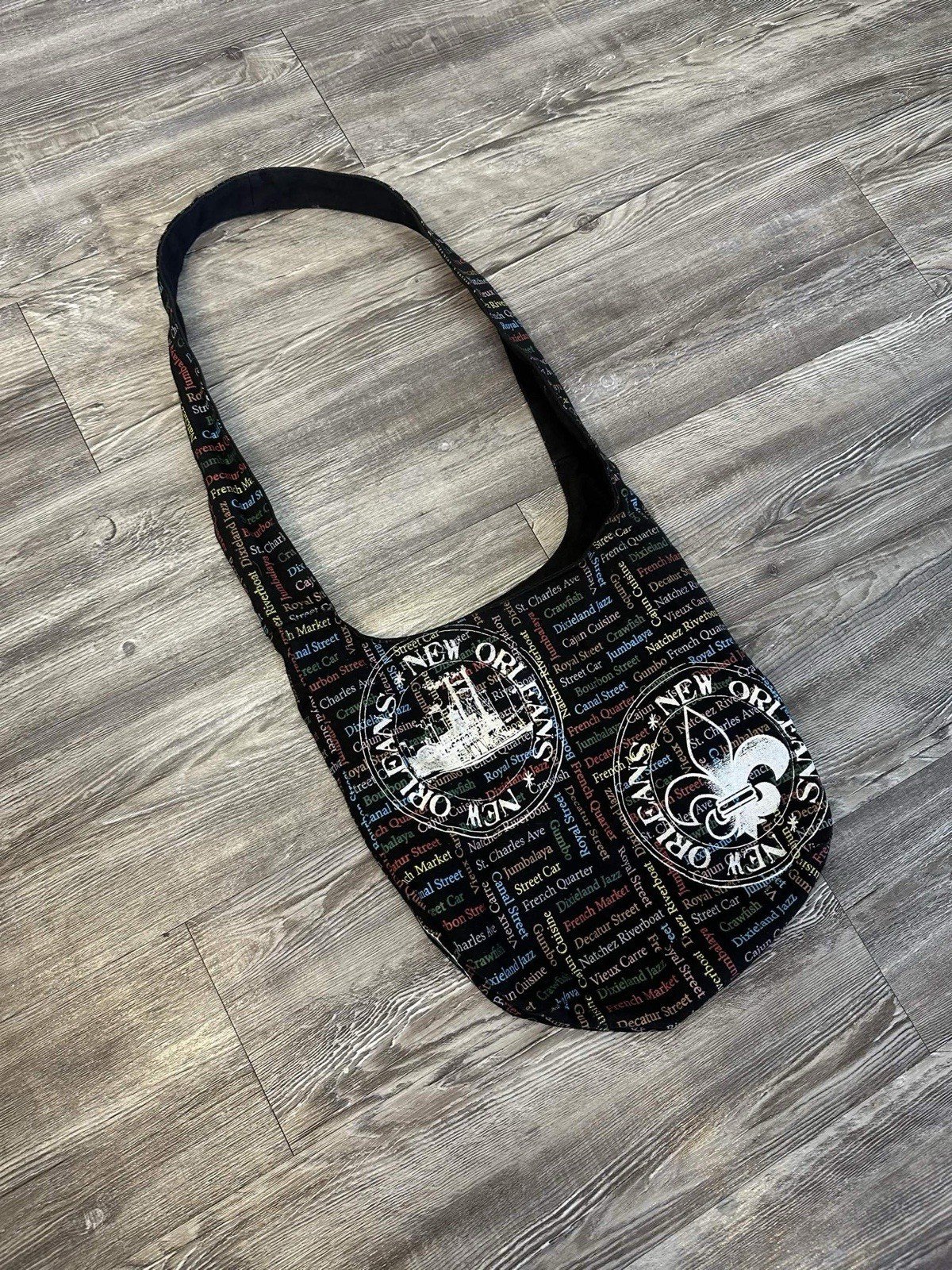 Cotton Sling New Orleans Souvenir Crossbody Bag Shoulder Bag