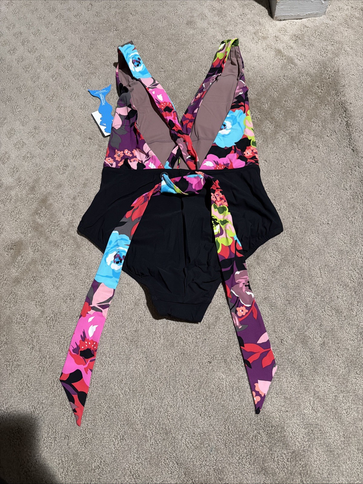 Skinny Dippers By Miraclesuit Flower Shop Godiva 1-pc Swimsuit. Sz L. NWT!