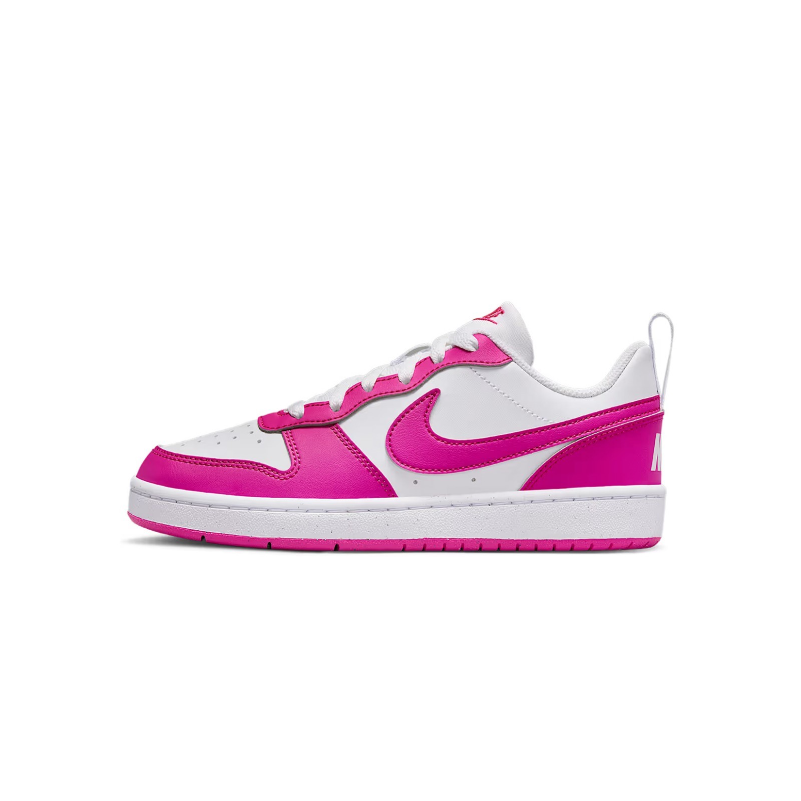Nike Court Borough Low Recraft Youth Big Kids Wh/Laser Fuchsia Shoes, DV5456-123