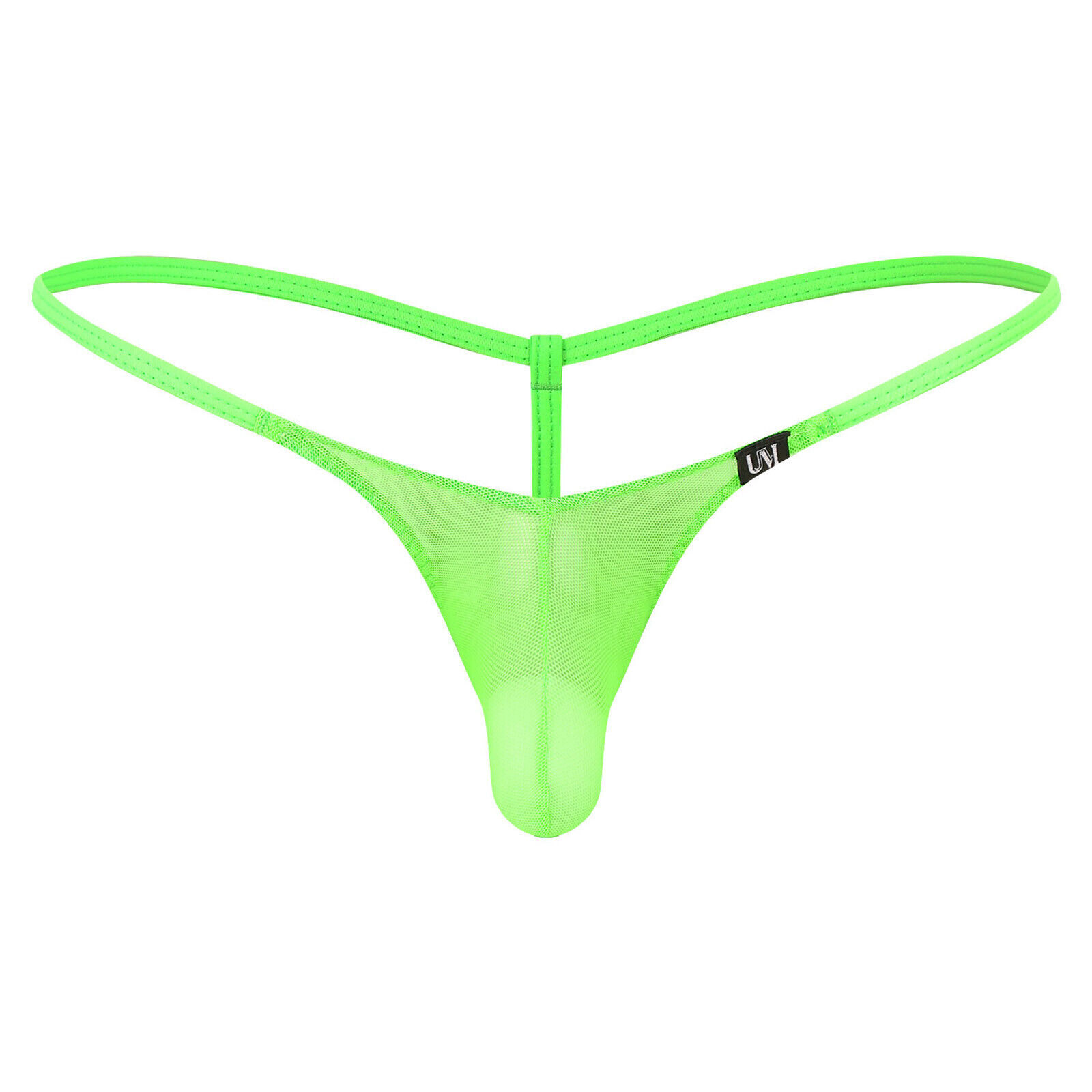 Mens See Through Mini Thong Bulge Pouch T-Back G-string Low Rise Micro Underwear