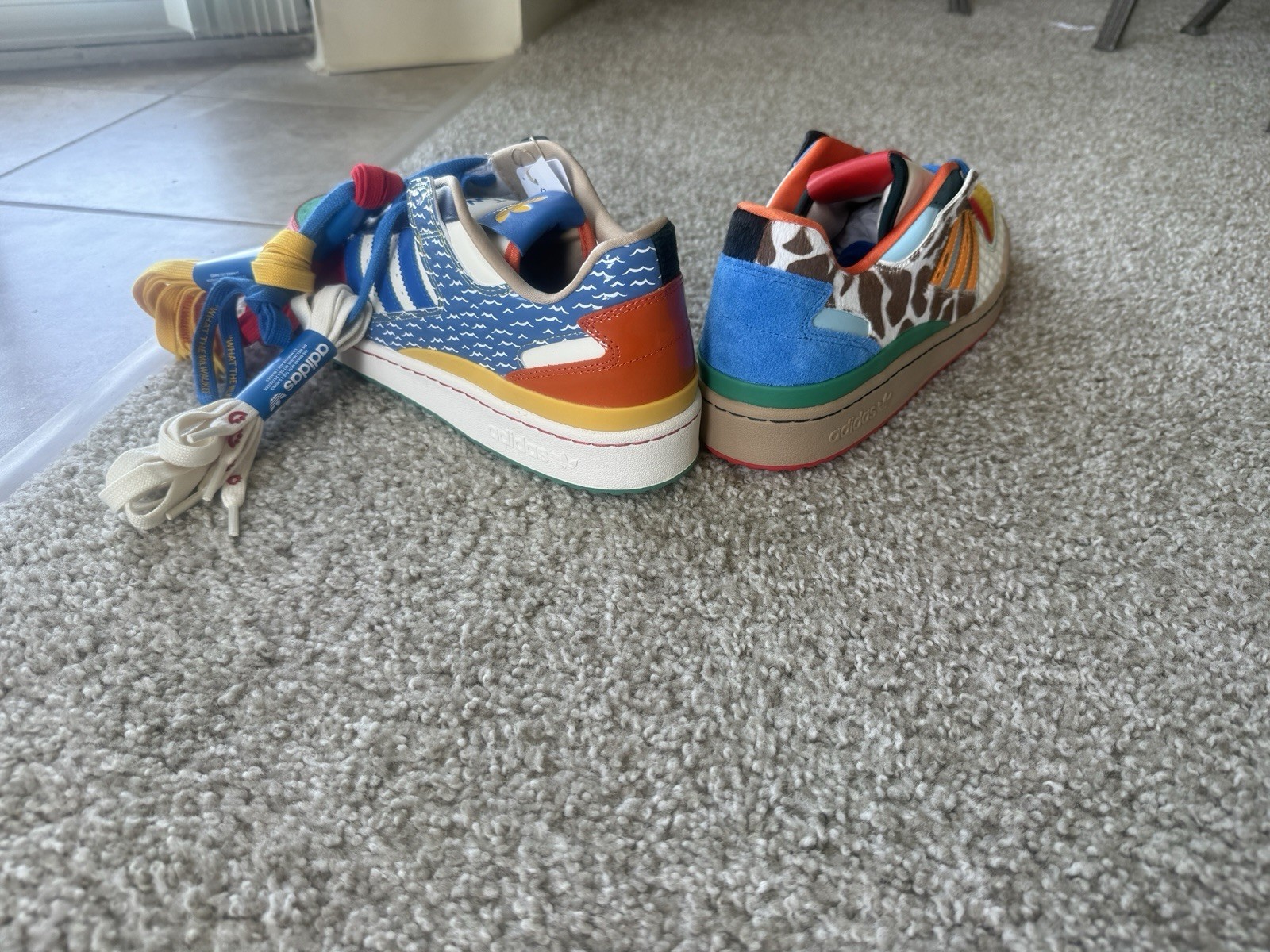 adidas Forum CL “What The Milwaukee” Multicolor Colorblock Low Top Sneakers
