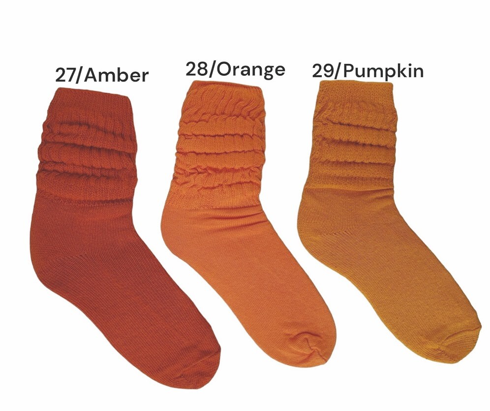 Slouch Socks Womans 9-11 Athletic Casual Scrunch 40 Colors USA NOS