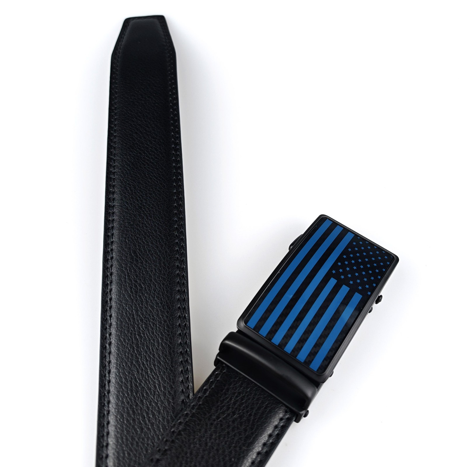 Genuine Leather Mens Ratchet Belt Belts For Men Adjustable Automatic Buckle Ti