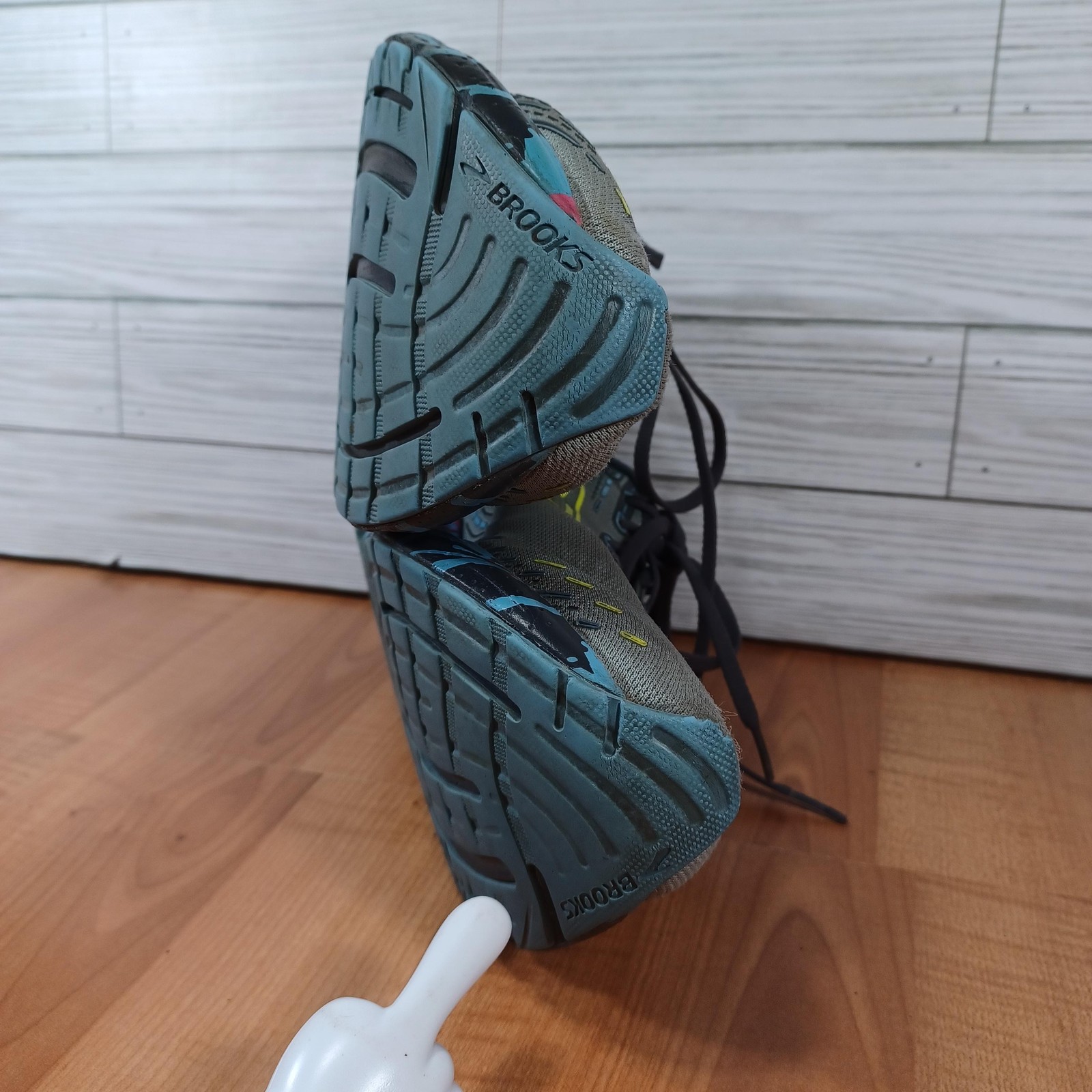 Brooks Glycerin 20 Shoes Womens 11B Paint Drip Jadeite Alaskan Blue 1203691B492