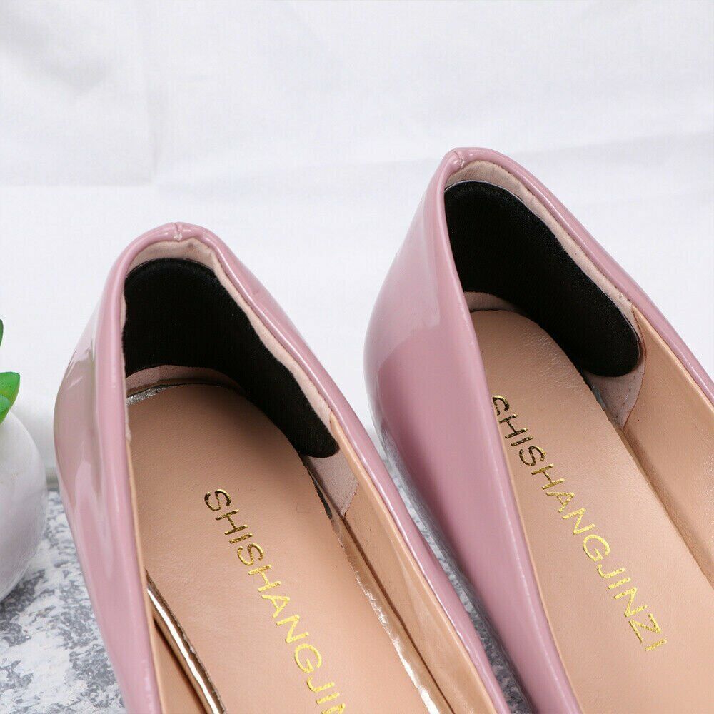 2 Pairs Fabric Shoe Pads Cushion Liner Grip Back Heel Inserts Insoles