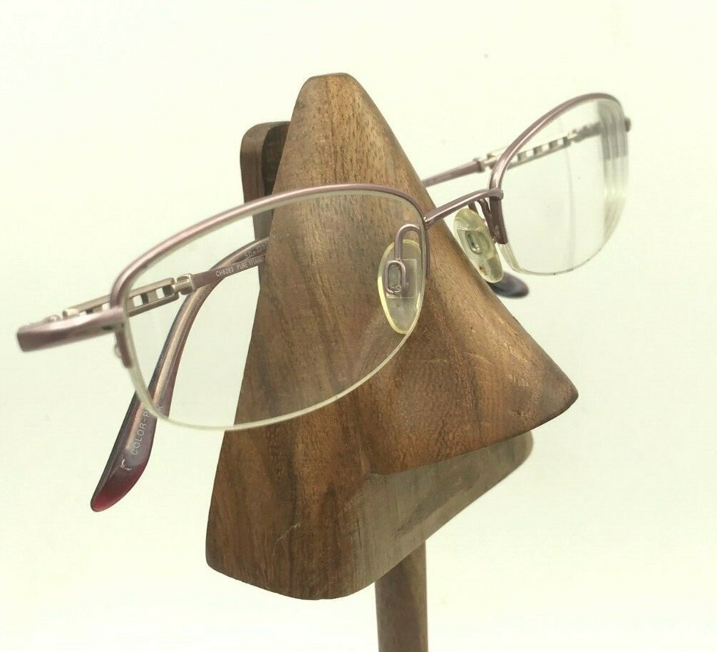 Vintage Charmant CH8223 Titanium Pink Half-Rimmed Oval Sunglasses FRAMES ONLY