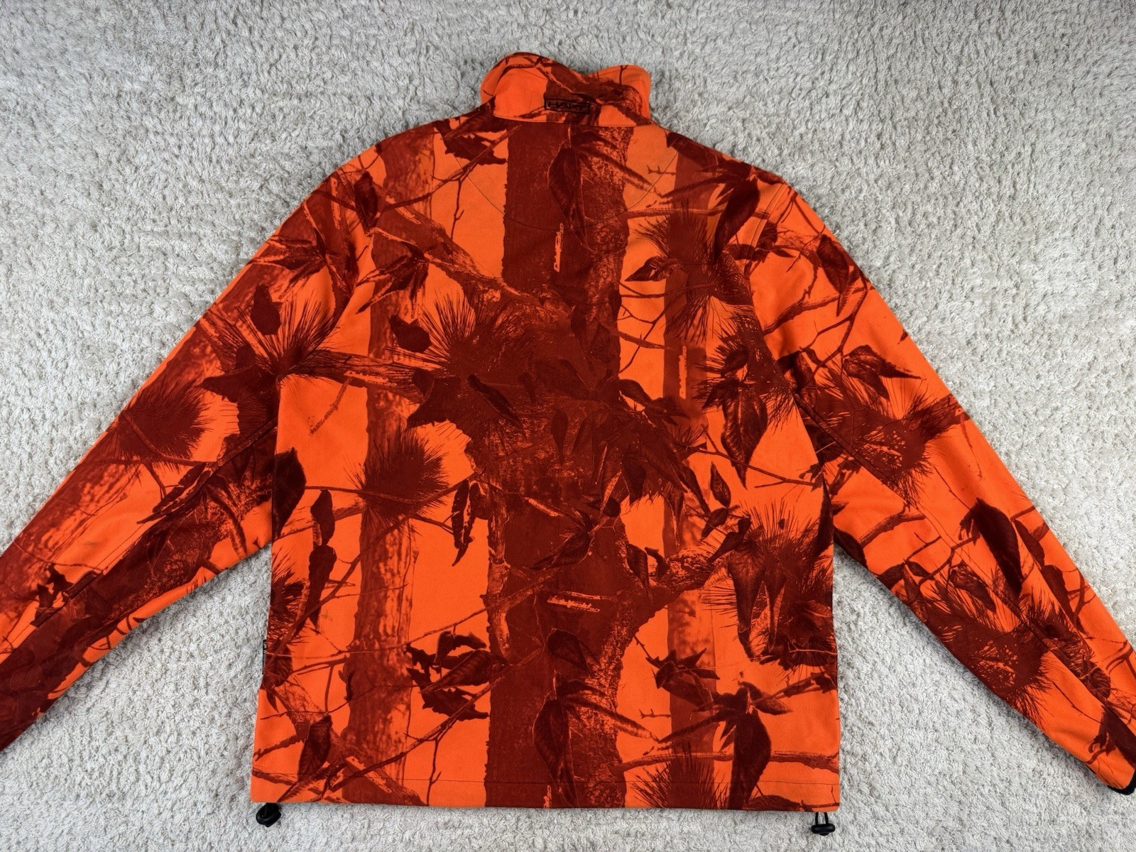 Men’s Hart Sobsun-o Orange Softshell Fleece Full Zip Jacket Print Tactical