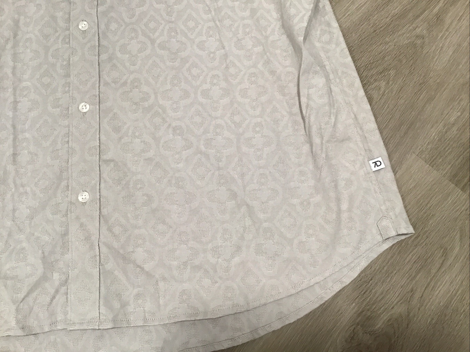 NWT 7D 7 Diamonds Atlas Tan Stretch Mens Shirt Size XXL Short Sleeve Button NEW