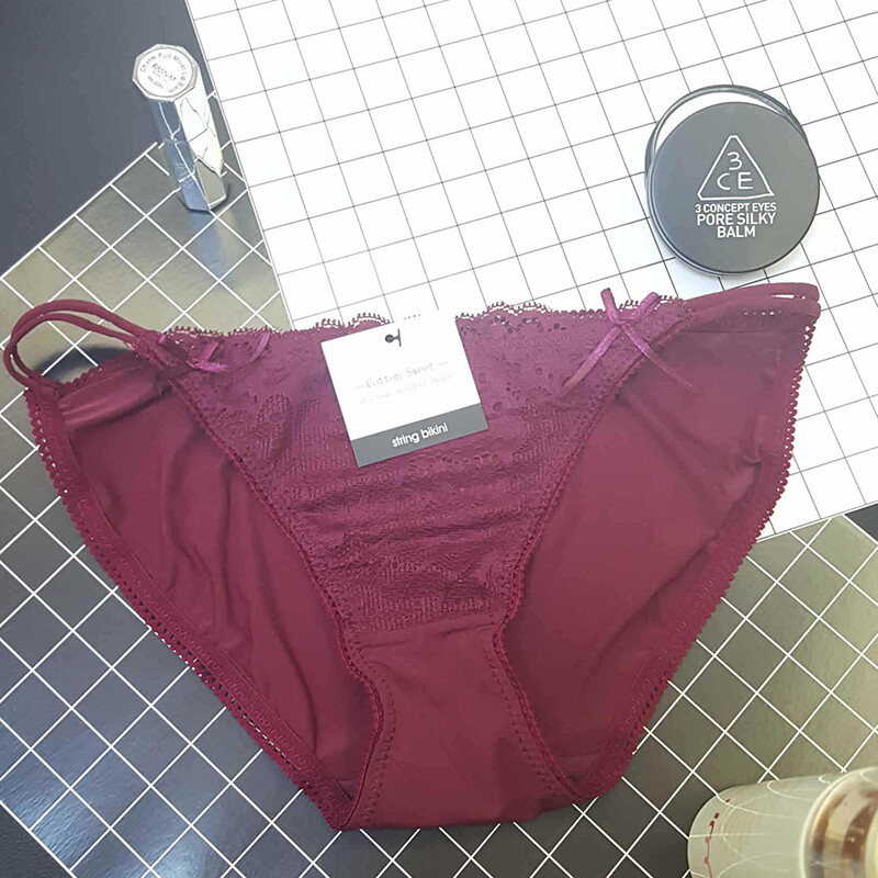 6 Pack Lot Sexy Womens Ice Silky Panties Briefs String Bikinis Lace Underwear