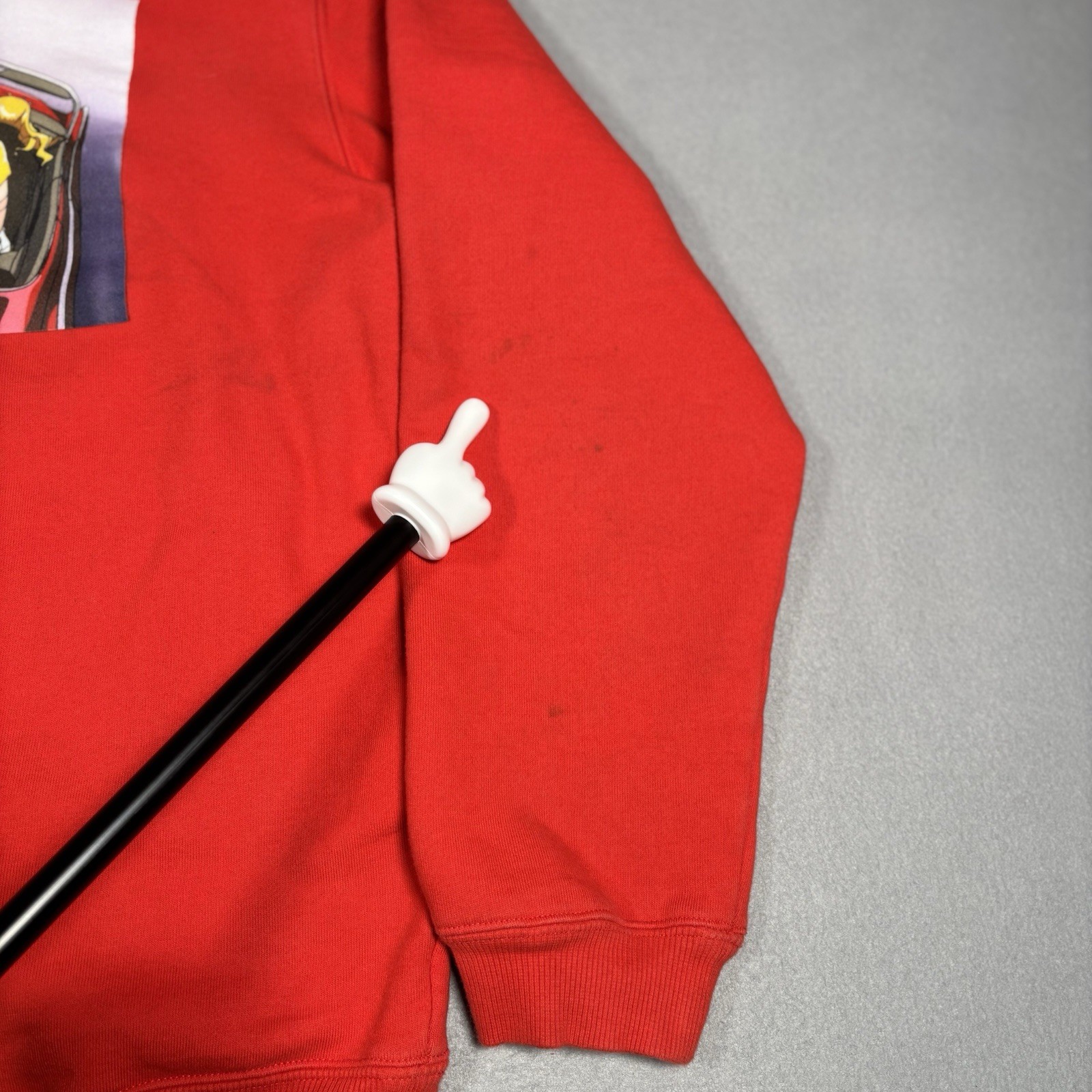 Dumbgood x Cowboy Bebop Crewneck Sweater Men’s Large Red Faye Valentine Anime
