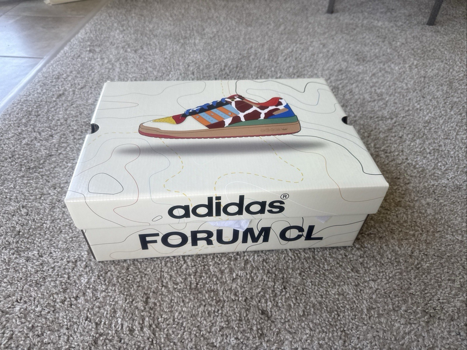 adidas Forum CL “What The Milwaukee” Multicolor Colorblock Low Top Sneakers