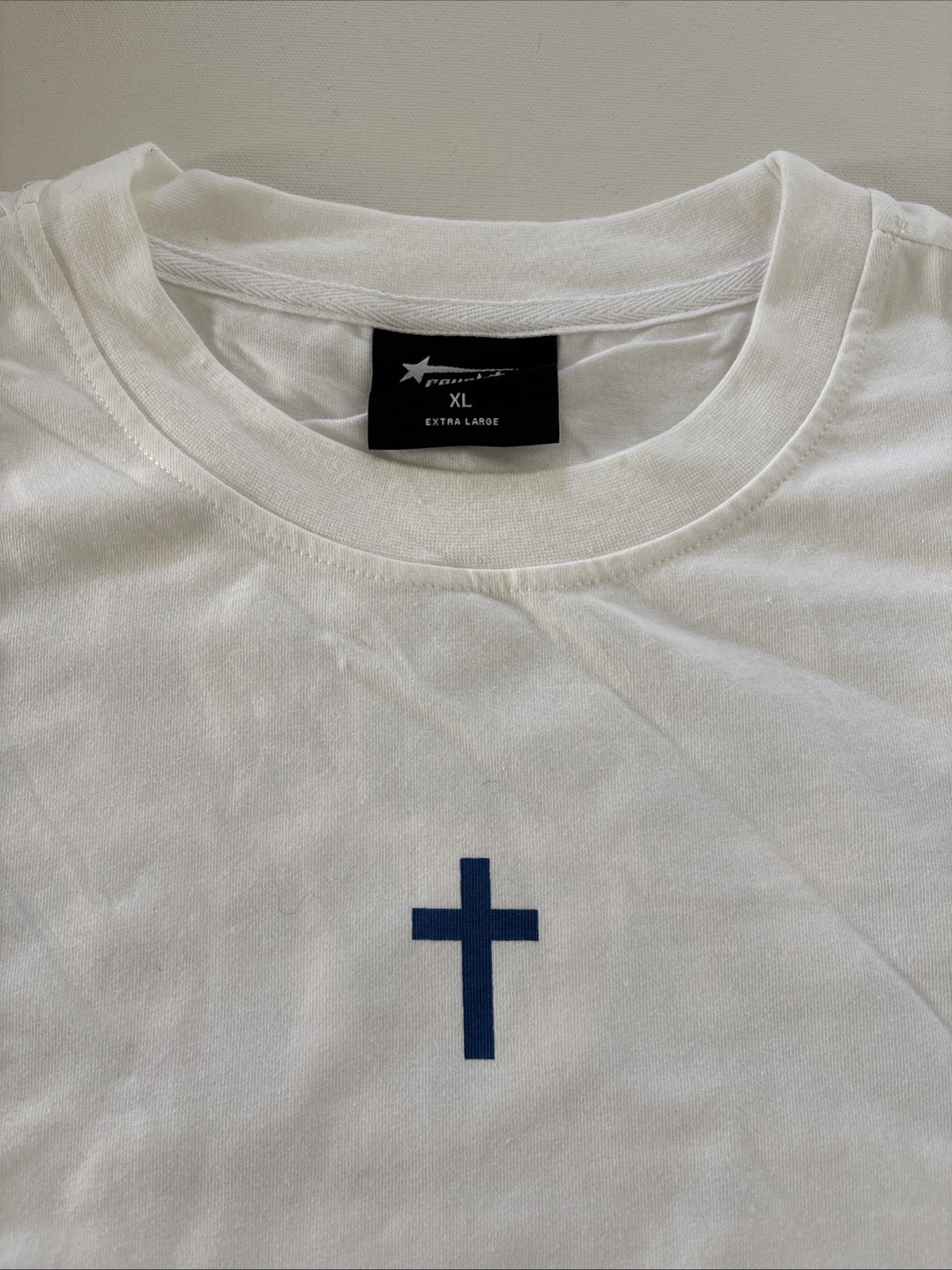 christian apparel revelation Jesus Saves Tee Romans 10:9 White Size XL – NWOT