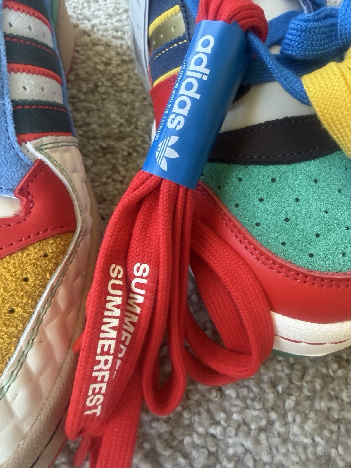 adidas Forum CL “What The Milwaukee” Multicolor Colorblock Low Top Sneakers