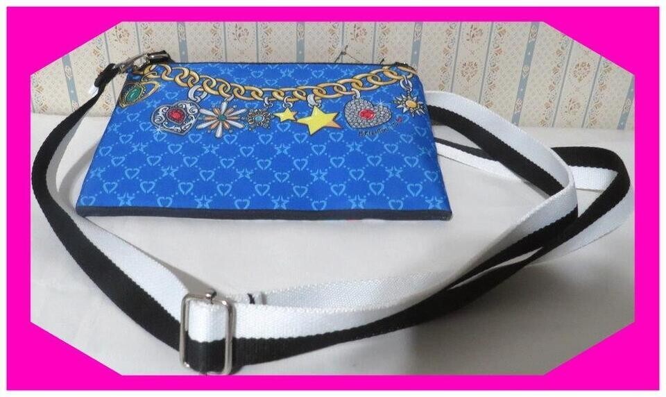 BRIGHTON GLAM GIRL Canvas CROSSBODY Pouch Handbag Bag Nwtag $100 75%