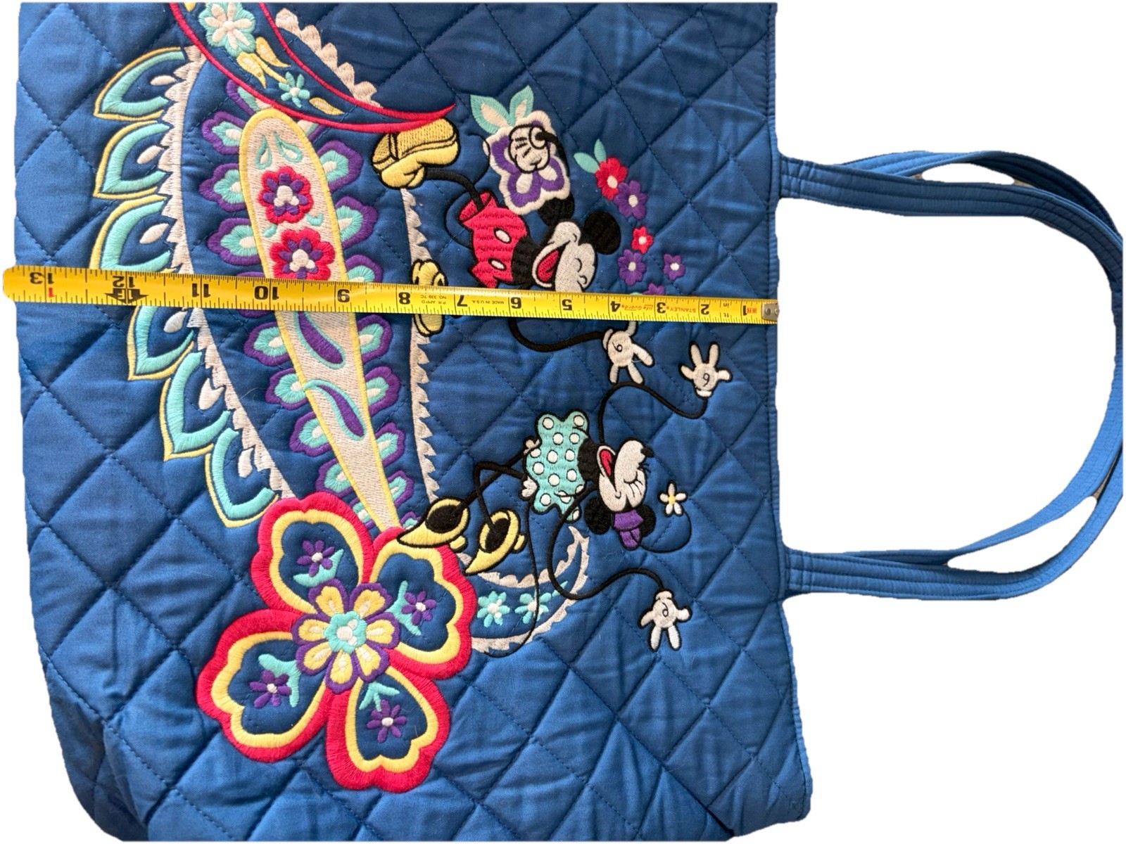 VERA BRADLEY DISNEY SENSATIONAL SIX;LG EMBROIDERED/MICKEY&MINNIE TOTE