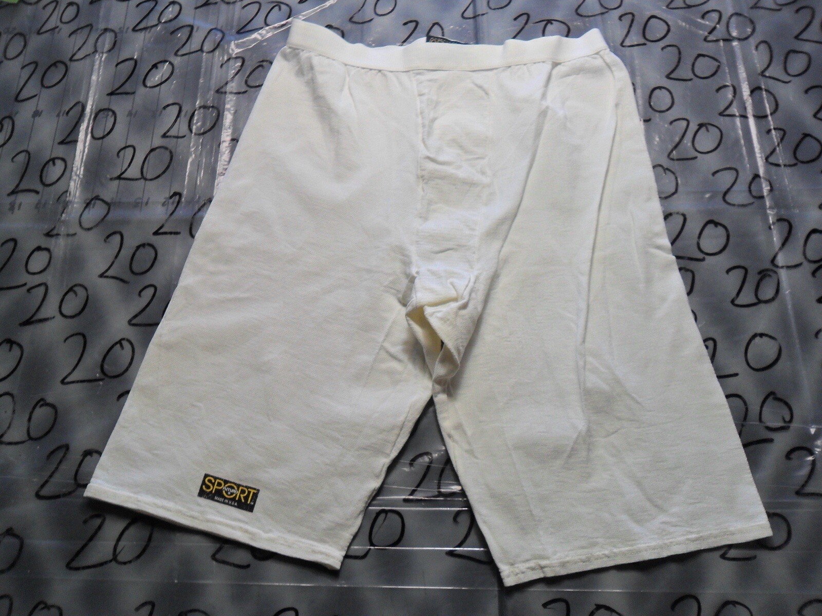 Large 28/30 Sport Futuro Vintage Long Undergarment 90% Nylon 10% Spandex Shorts