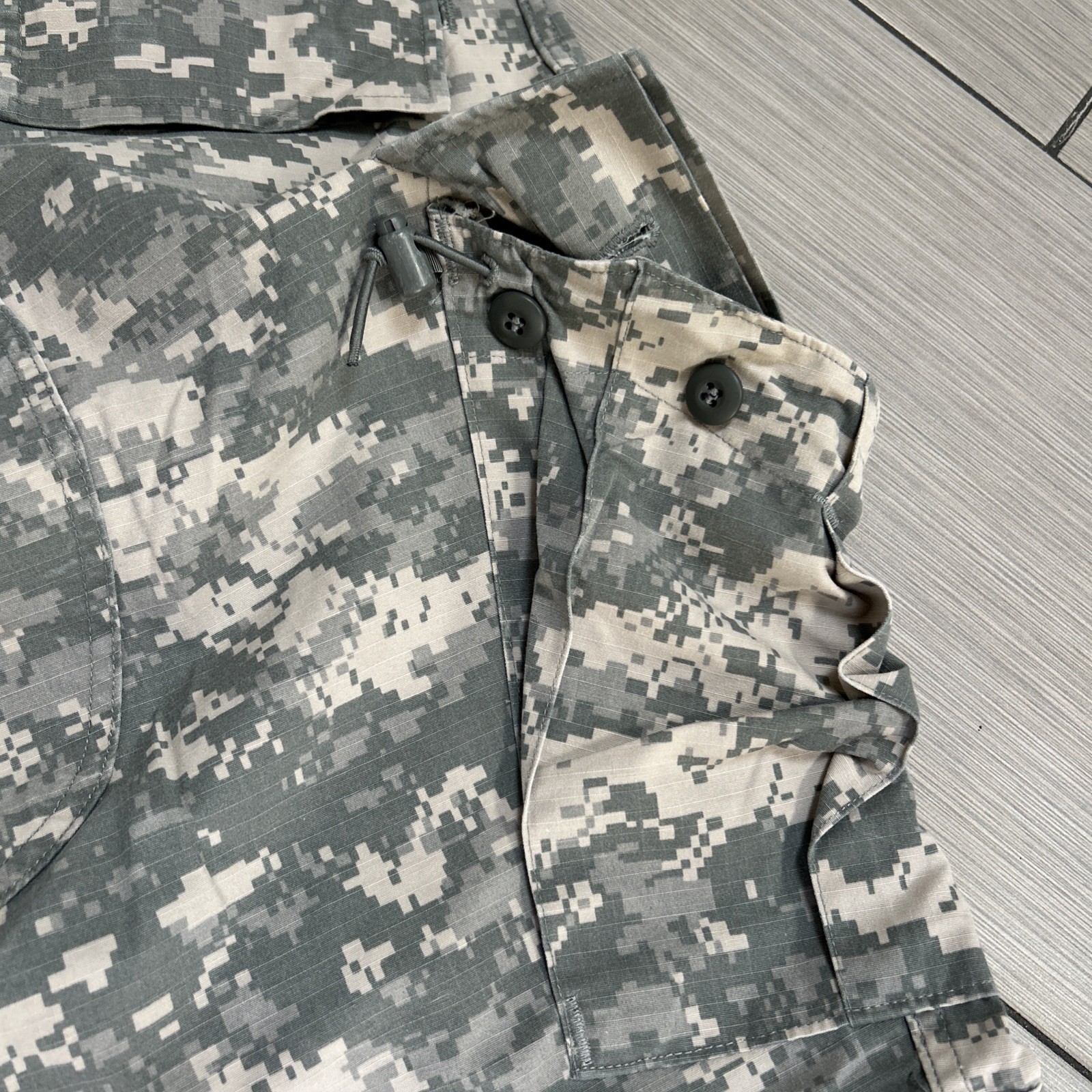 US Army Combat Uniform ACU Digital Camo Trousers Large/Long USGI Rip Stop
