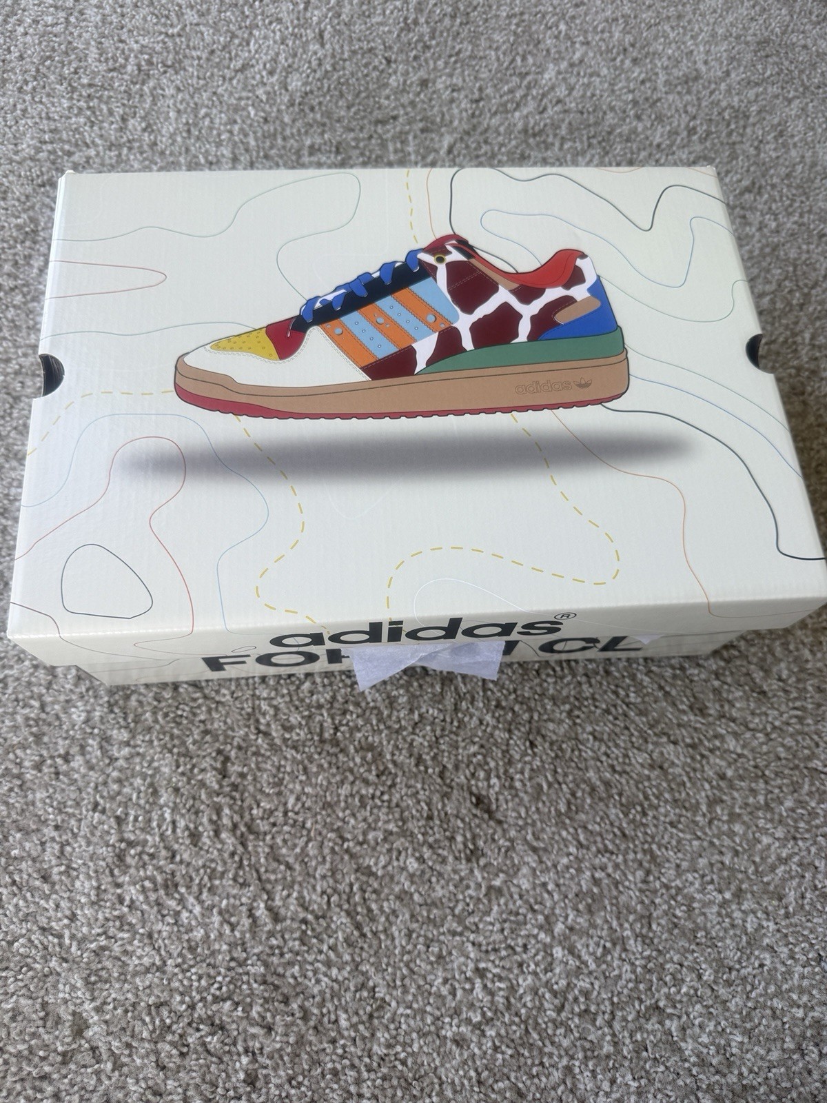 adidas Forum CL “What The Milwaukee” Multicolor Colorblock Low Top Sneakers