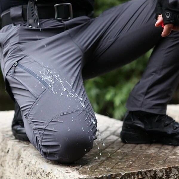Mens Cargo Pants Tactical Waterproof Work Outdoor Hiking Combat Trousers US