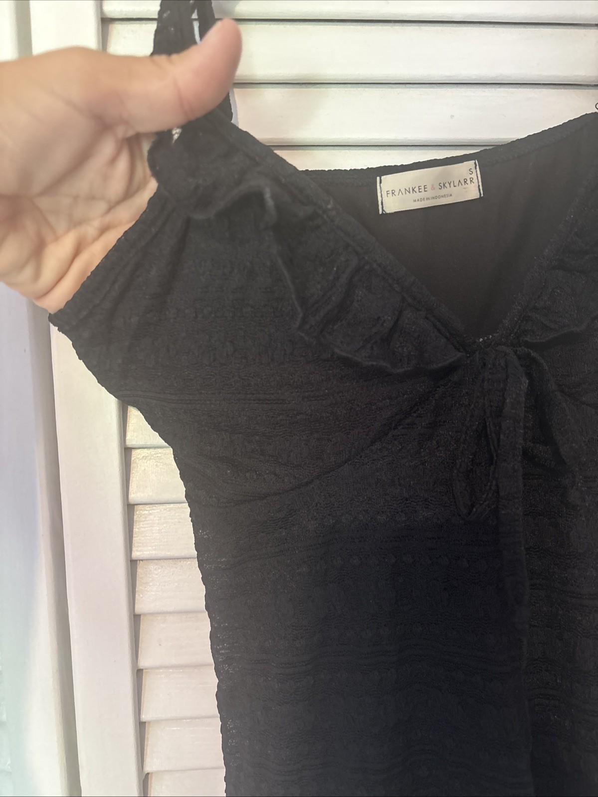 Women’s Black Lace Top Size S