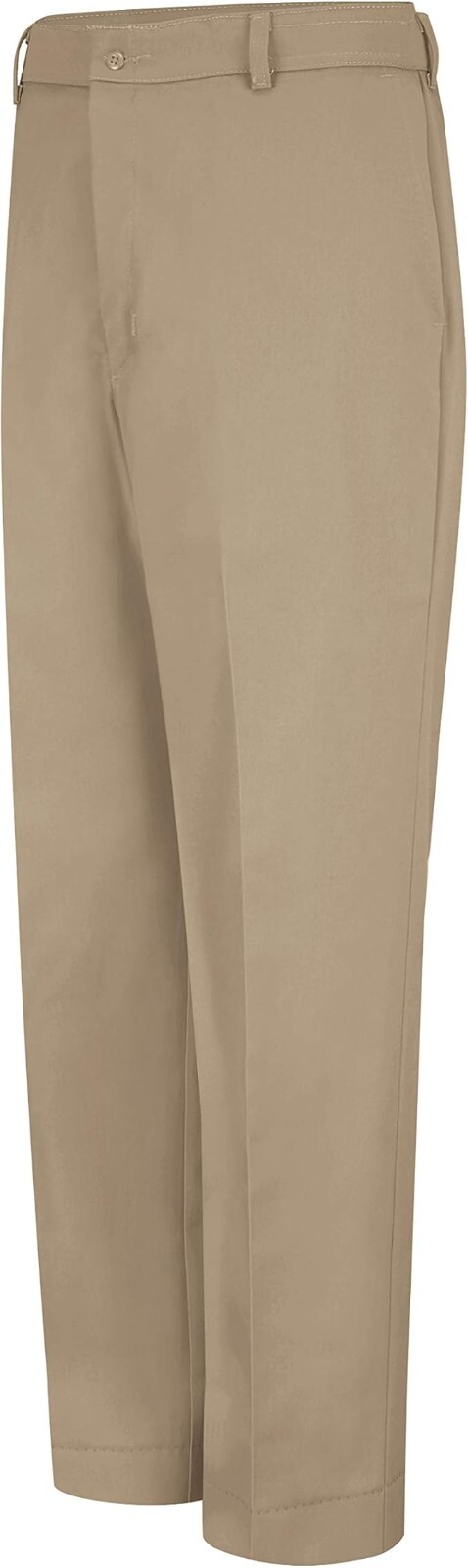 Red Kap Men’s Stain Resistant, Flat Front Work Pants, Khaki