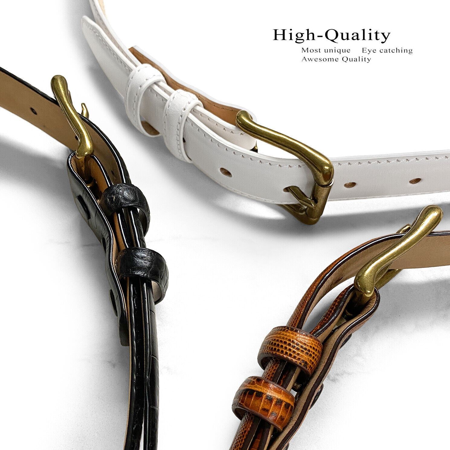 Arthur Genuine Italian Calfskin Leather Designer Dress Belt 1-1/8″ Wide