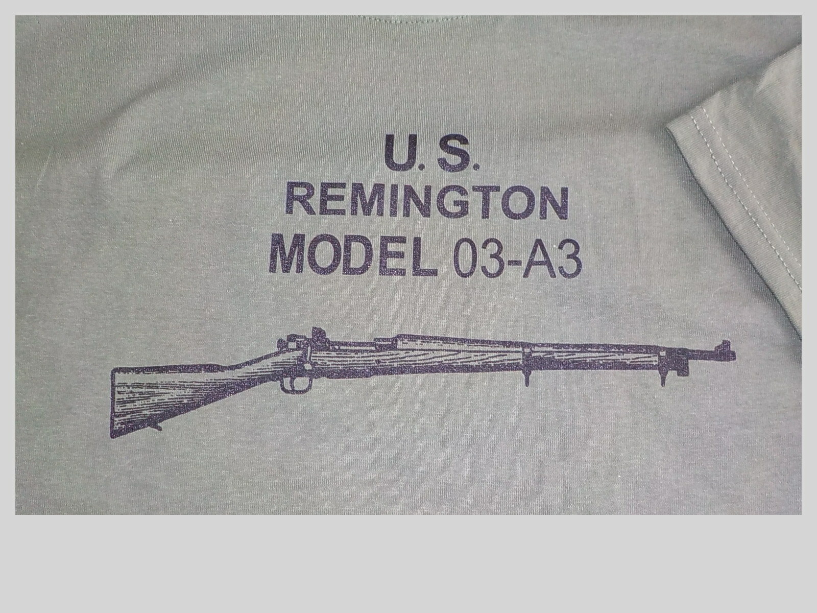 Remington 1903A3 Silk Screened Olive Drab T Shirt $19.99 and up FREE SHIPPING