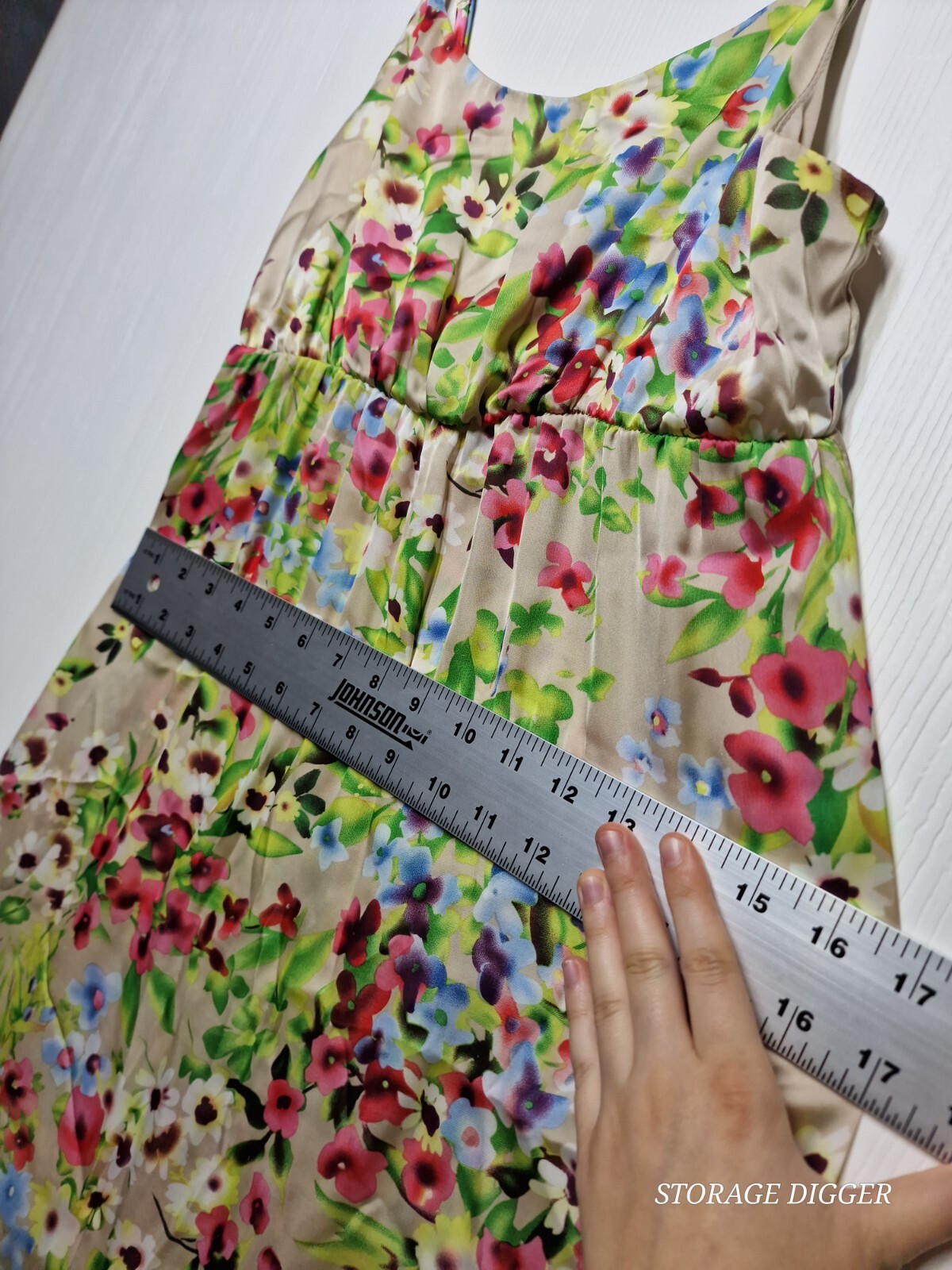 Old Navy Maxi Dress Womens Small Multicolor Floral Ruffle Spaghetti Strap Preppy