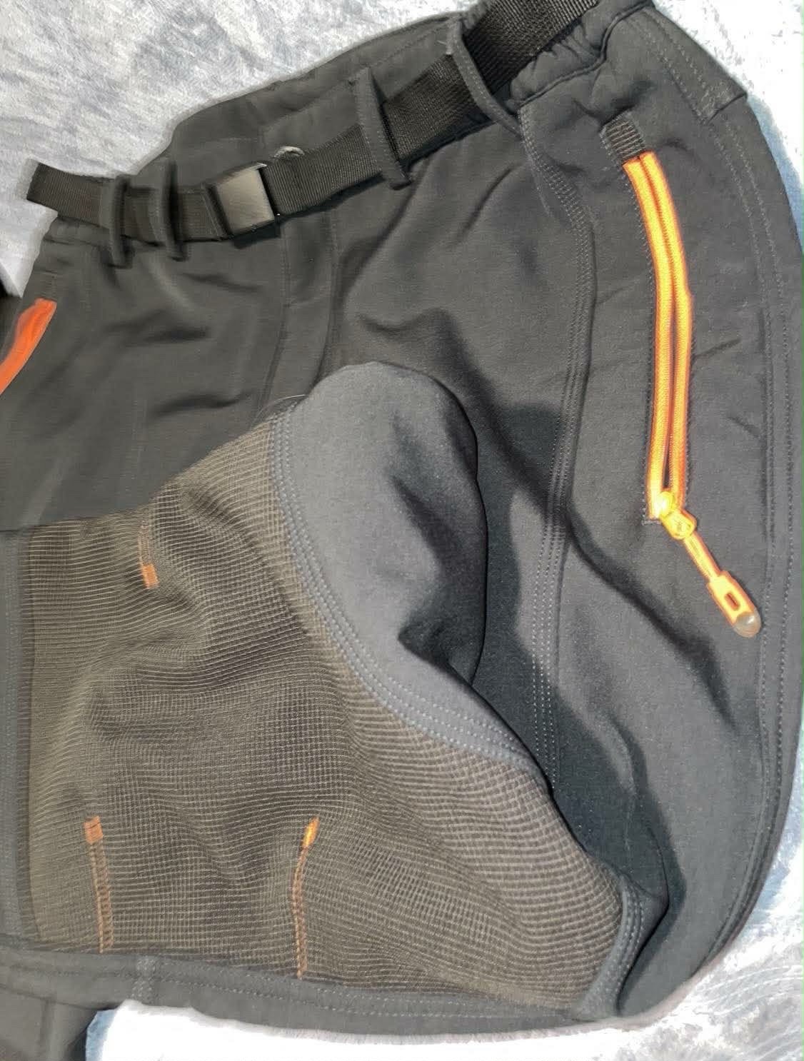 Gash Hao Ski Pants 34W Regular Orange Zip Pocket Accents