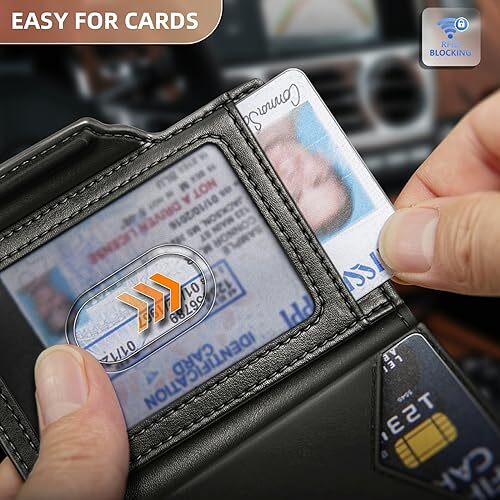 Airtag Wallet Men Gift,Mens Slim Front Pocket Wallet Money Clip Standard Wallet