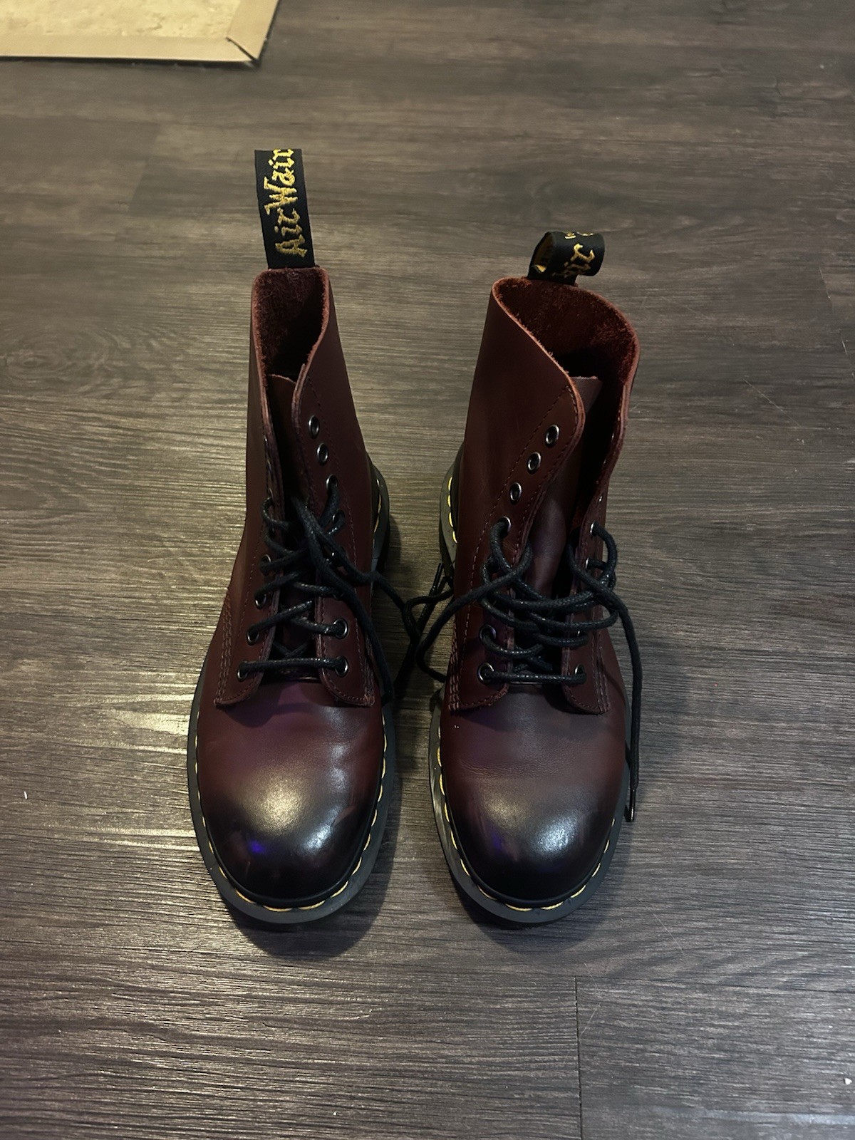 Dr. Martens Brown Leather Lace-Up Combat Boots Men’s US 7 UK 6 EU 39 Comfort