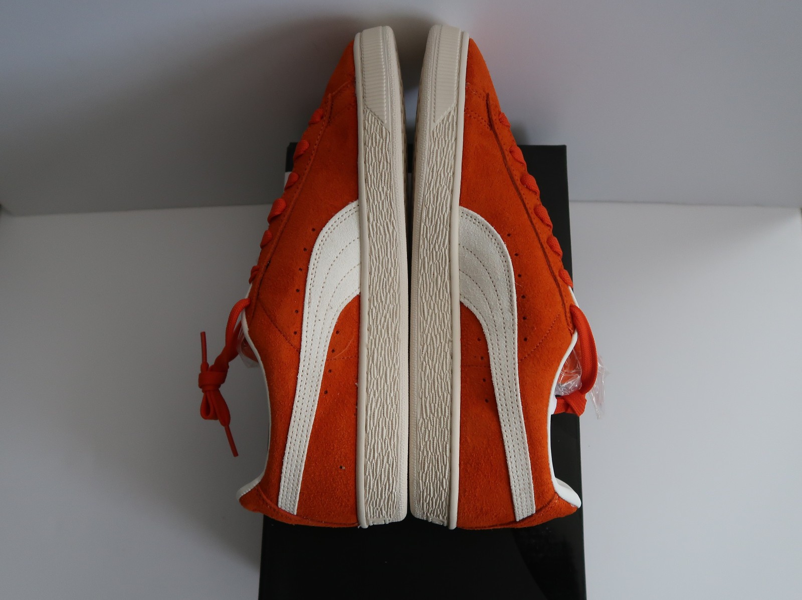 SALE 2025 CHARLES F STEAD X PUMA SUEDE GLO ORANGE WHITE SZ 11.5 – 13 403766-02