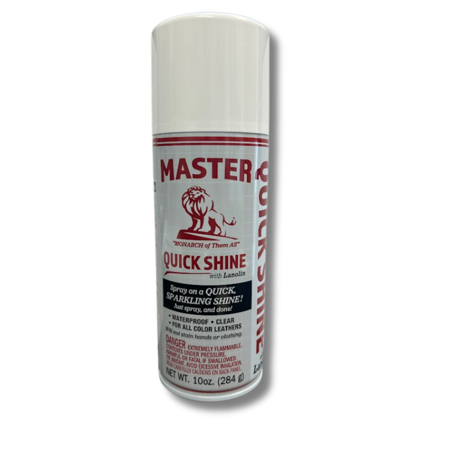 Master Quick Shine 10 oz can w/Lanolin – Shoe Shine -Boot Shine – Leather Belts