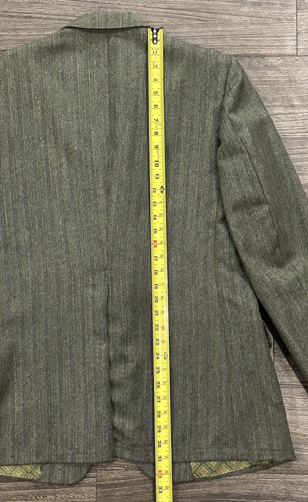 1960s/70s Robert Hall 3 Piece Vintage Suit Sage Green Reversible Vest Size 40R
