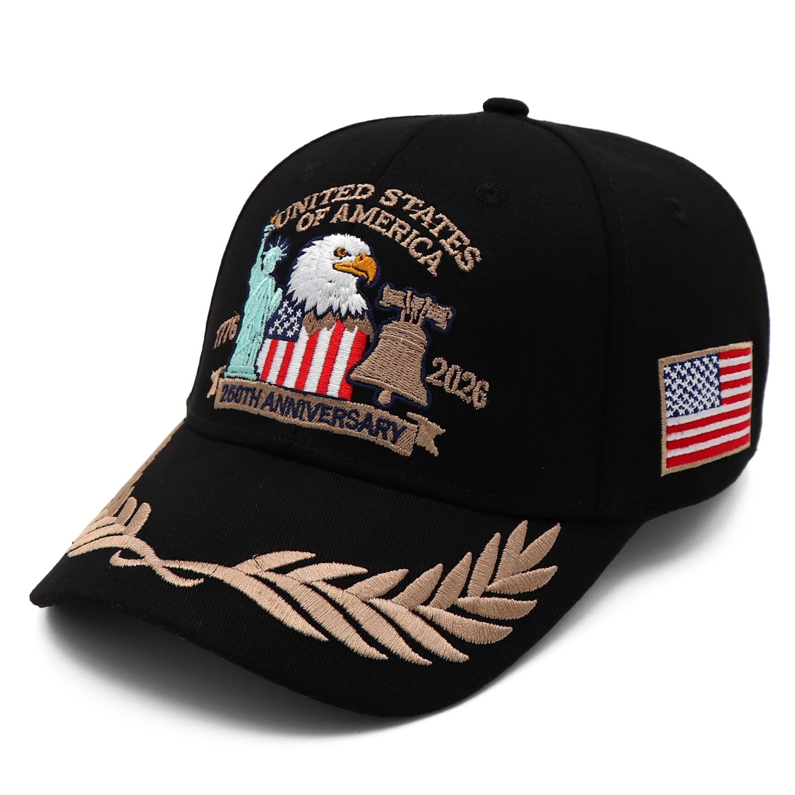 250 Anniversary USA Hat United States 250th Year American Anniversary Hat Pat…