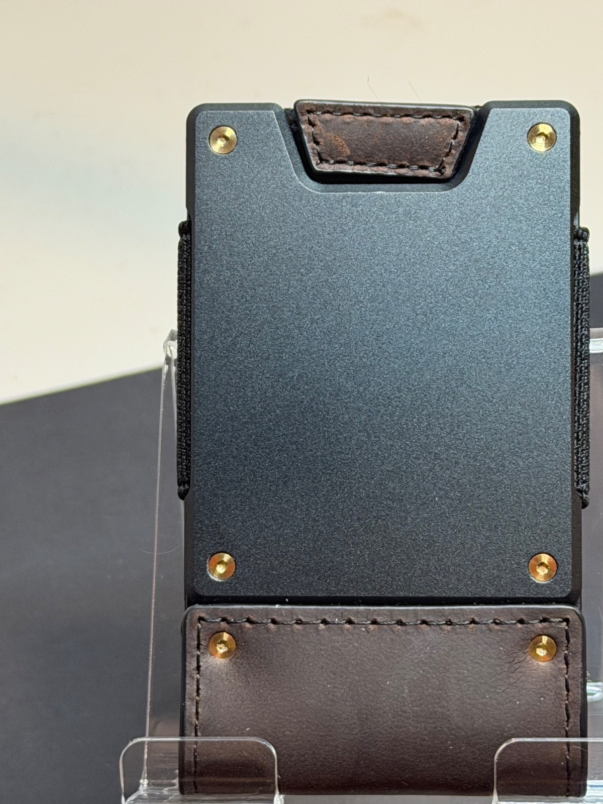 MENS WALLET METAL CARD HOLDER CASH STRAP MINIMALIST PULL TAB WALLET-CUSTOMIZE IT