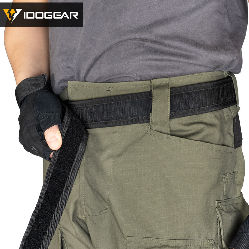 IDOGEAR Tactical Belt Mens Belts Sports Inner Belt Airsoft 1.7″ Waist Belt Duty